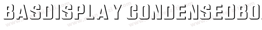 BASDisplay CondensedBold字体转换